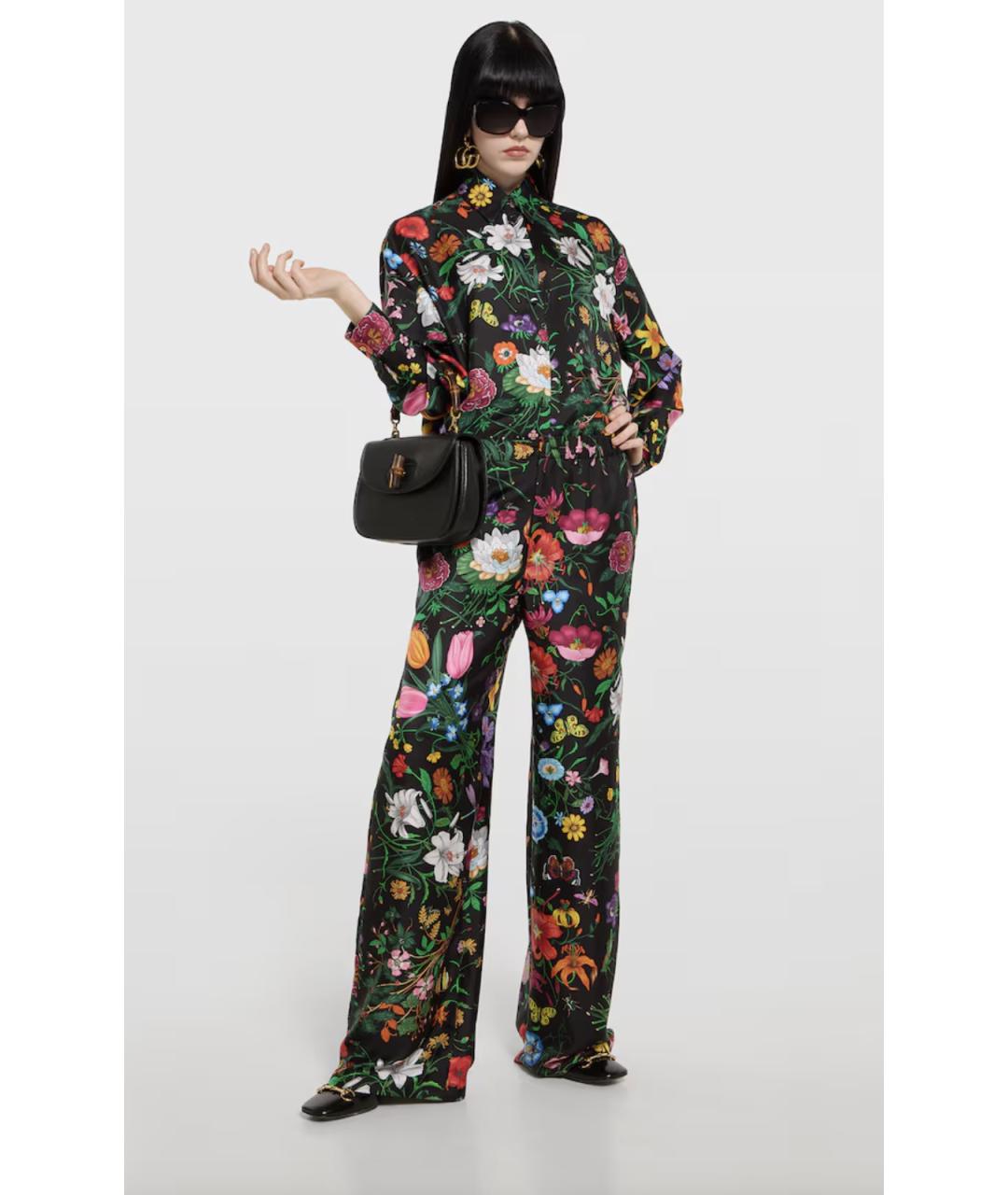 GUCCI Мульти ацетатные прямые брюки, фото 2