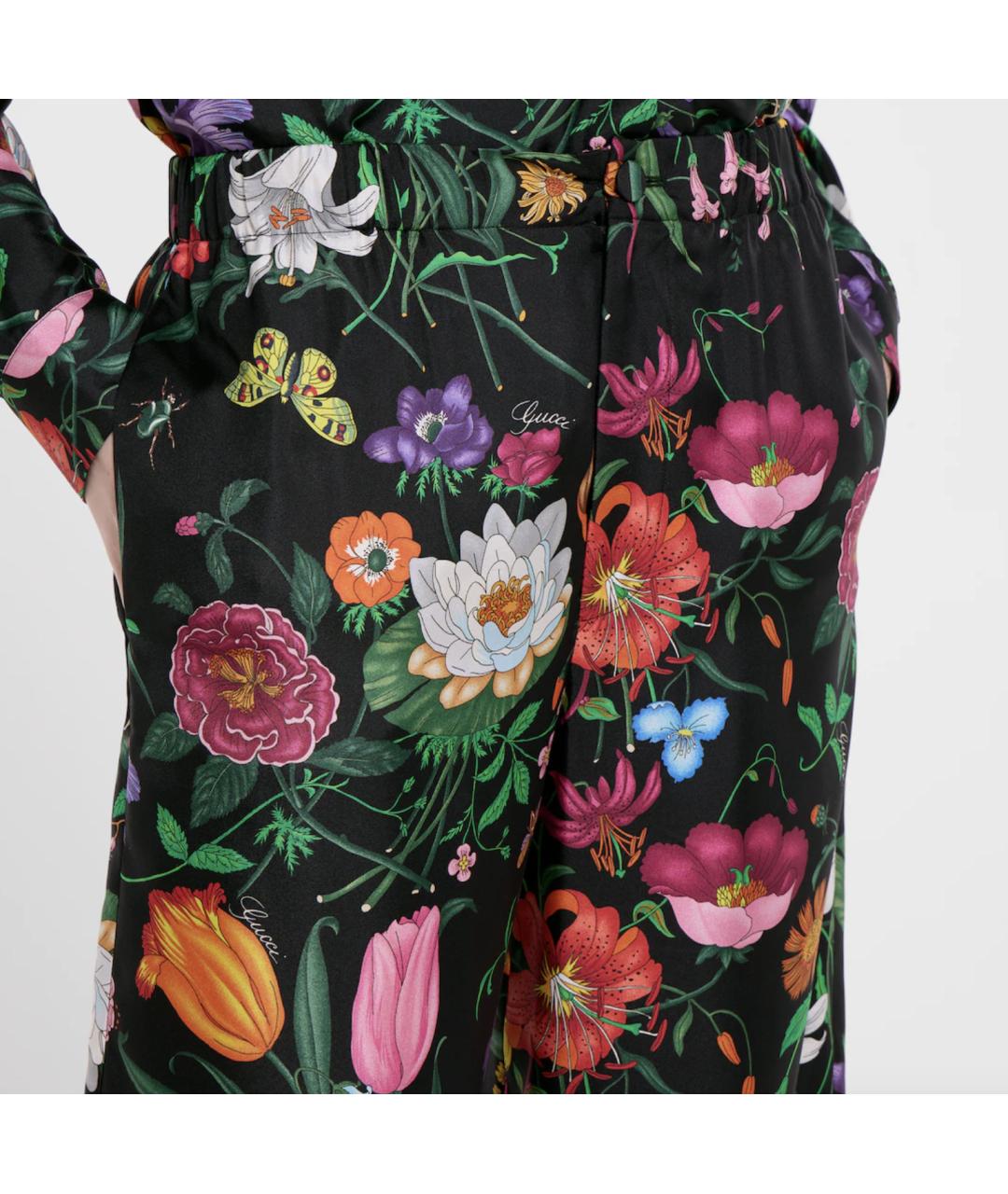 GUCCI Мульти ацетатные прямые брюки, фото 3