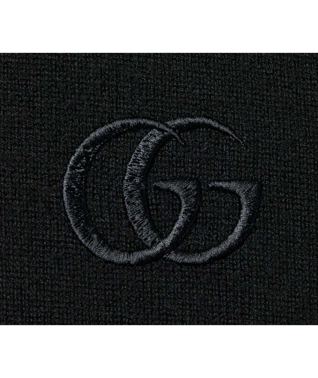GUCCI Черный шерстяной джемпер / свитер, фото 5
