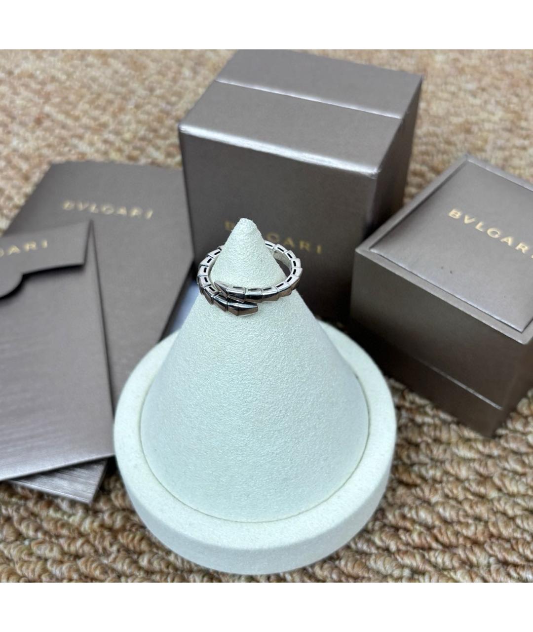 BVLGARI Серебряное кольцо из белого золота, фото 2