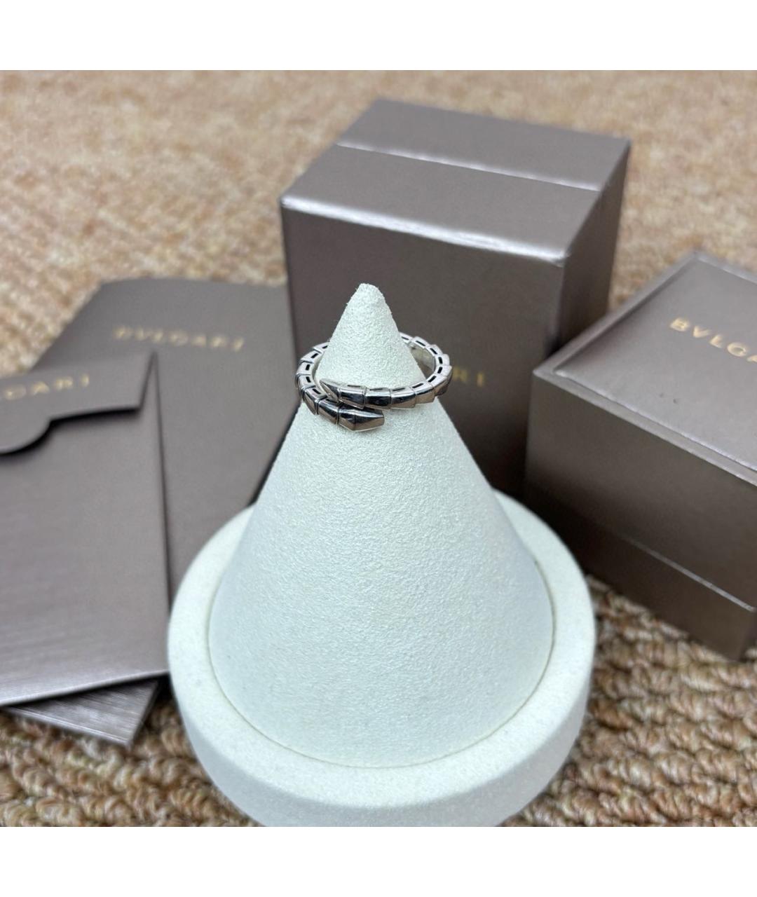 BVLGARI Серебряное кольцо из белого золота, фото 8