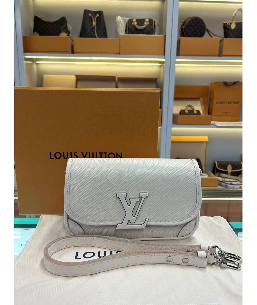 LOUIS VUITTON Белая сумка через плечо, фото 8