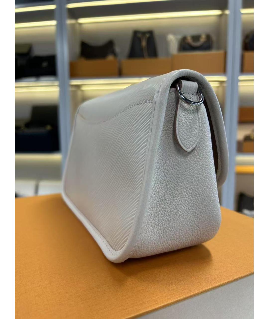 LOUIS VUITTON Белая сумка через плечо, фото 4