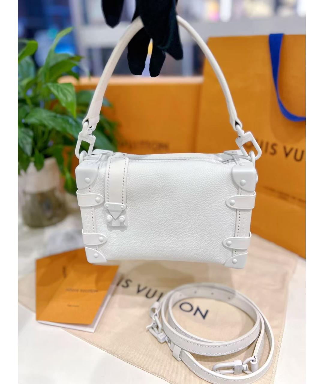 LOUIS VUITTON Белая сумка с короткими ручками, фото 6