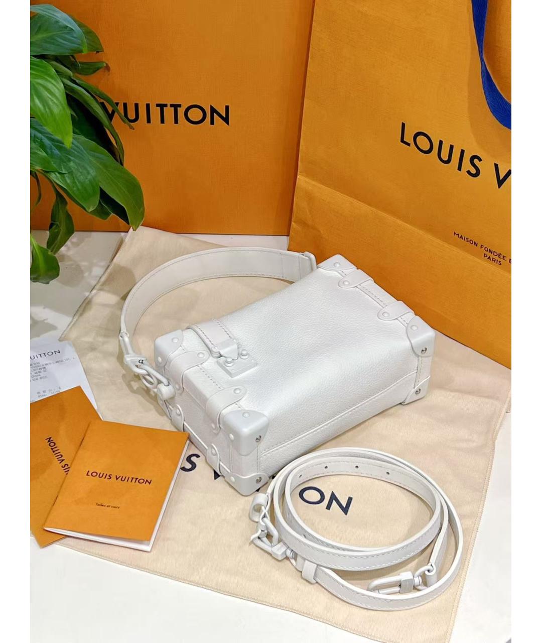 LOUIS VUITTON Белая сумка с короткими ручками, фото 5