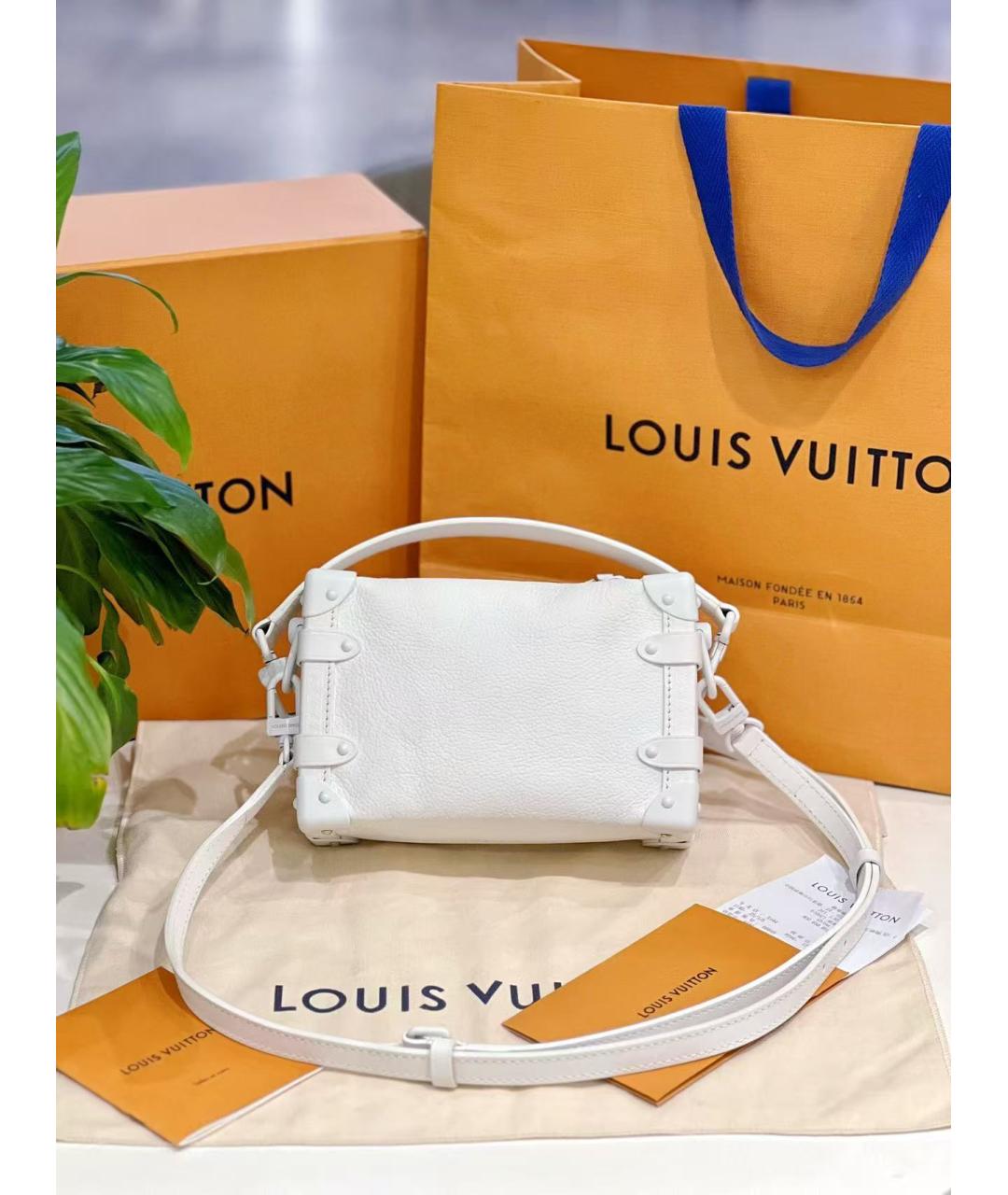 LOUIS VUITTON Белая сумка с короткими ручками, фото 3