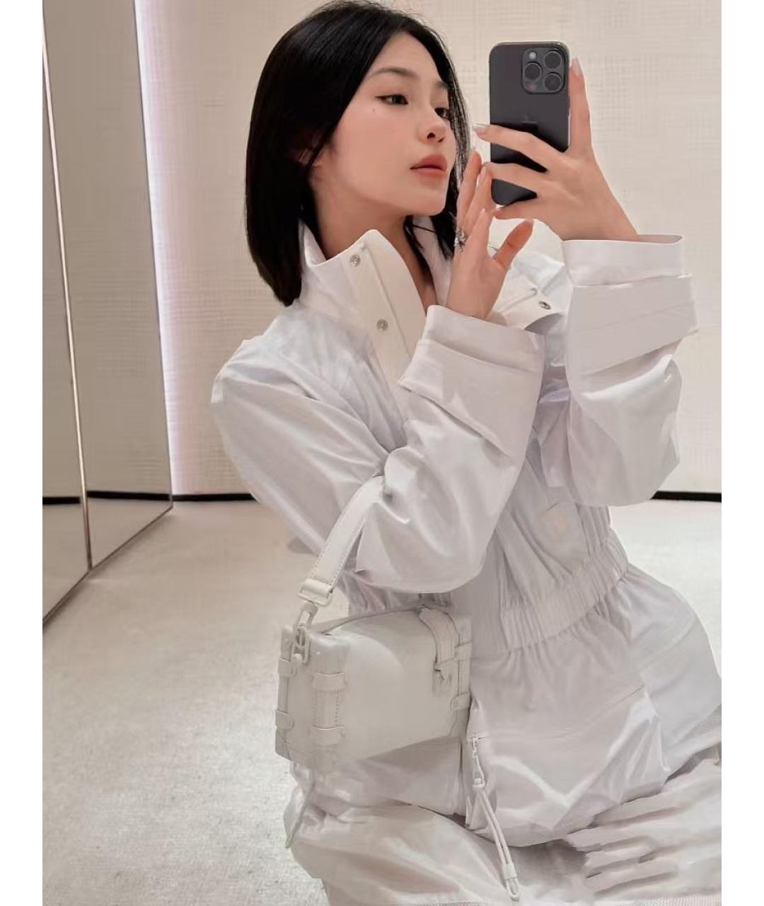 LOUIS VUITTON Белая сумка с короткими ручками, фото 7