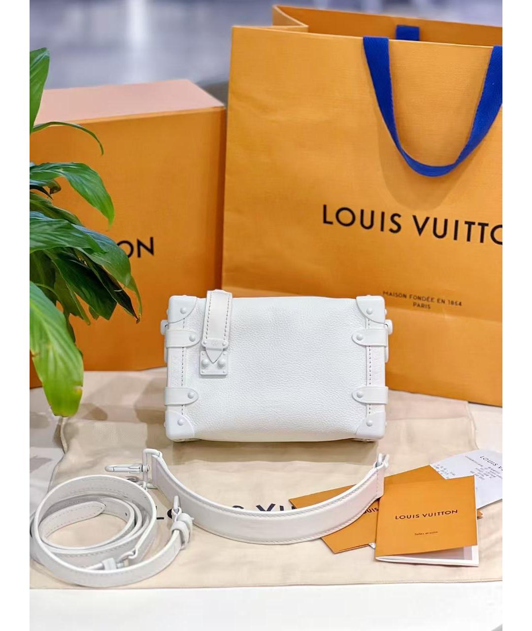 LOUIS VUITTON Белая сумка с короткими ручками, фото 2