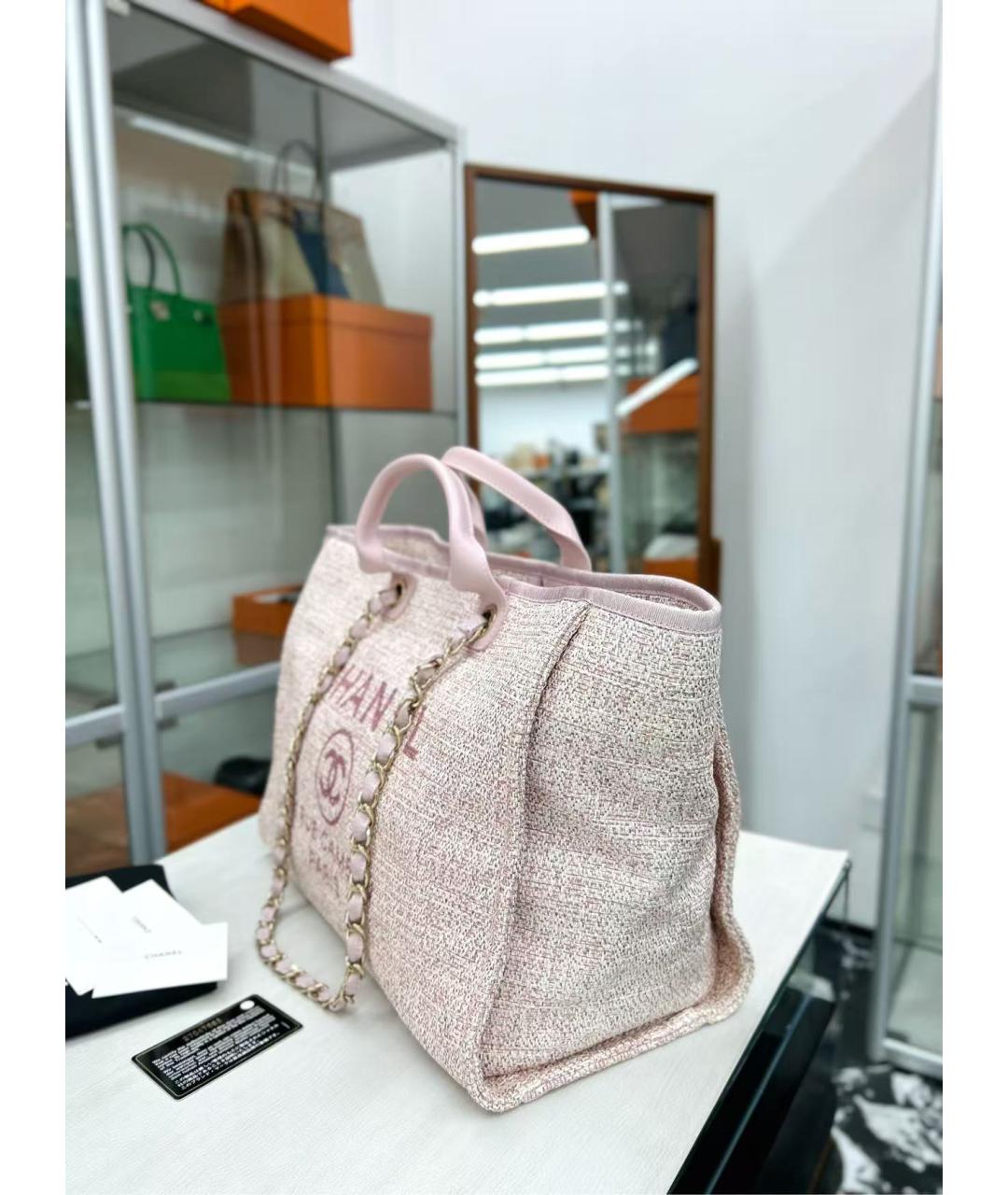 CHANEL Розовая сумка тоут, фото 3