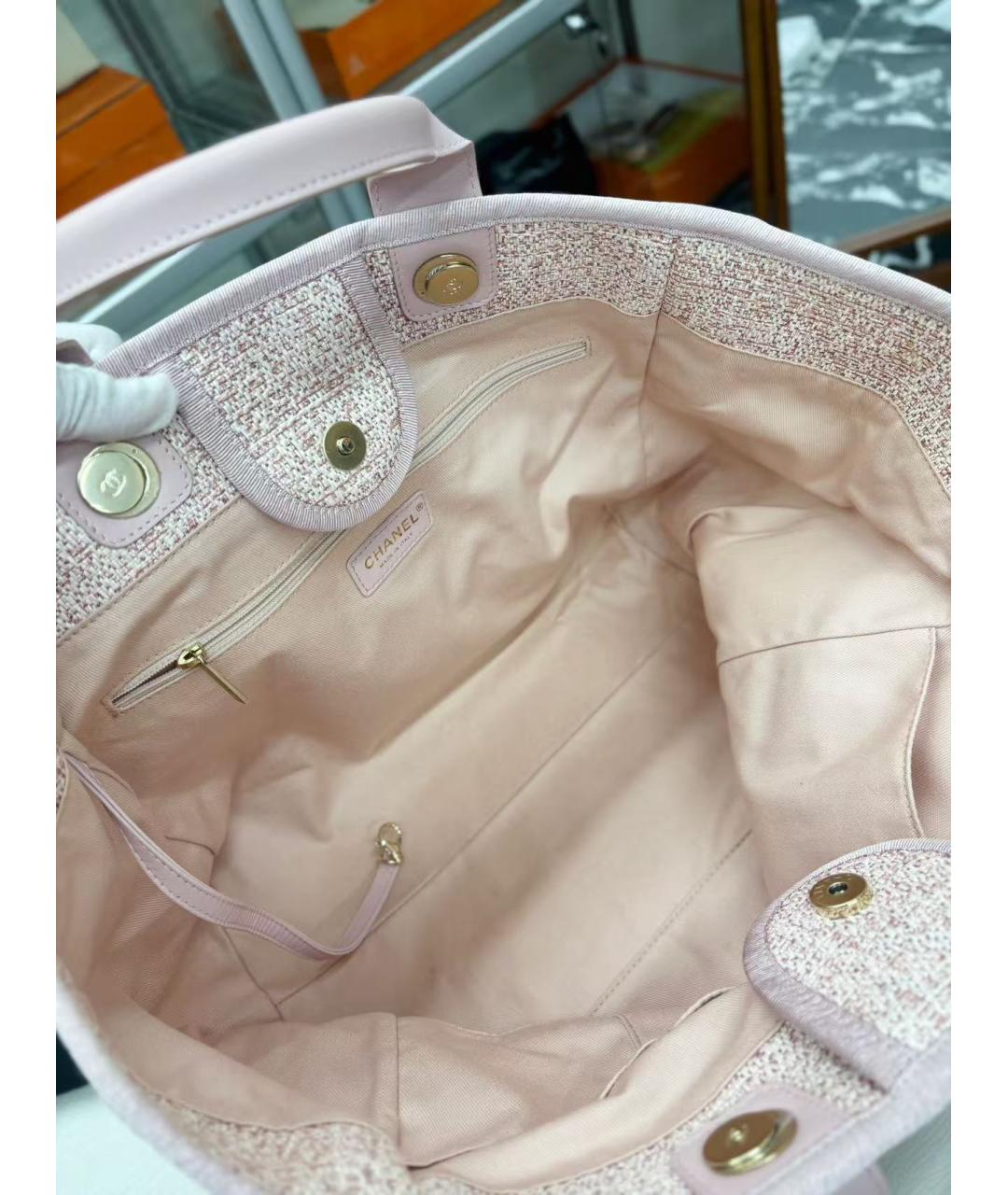 CHANEL Розовая сумка тоут, фото 7