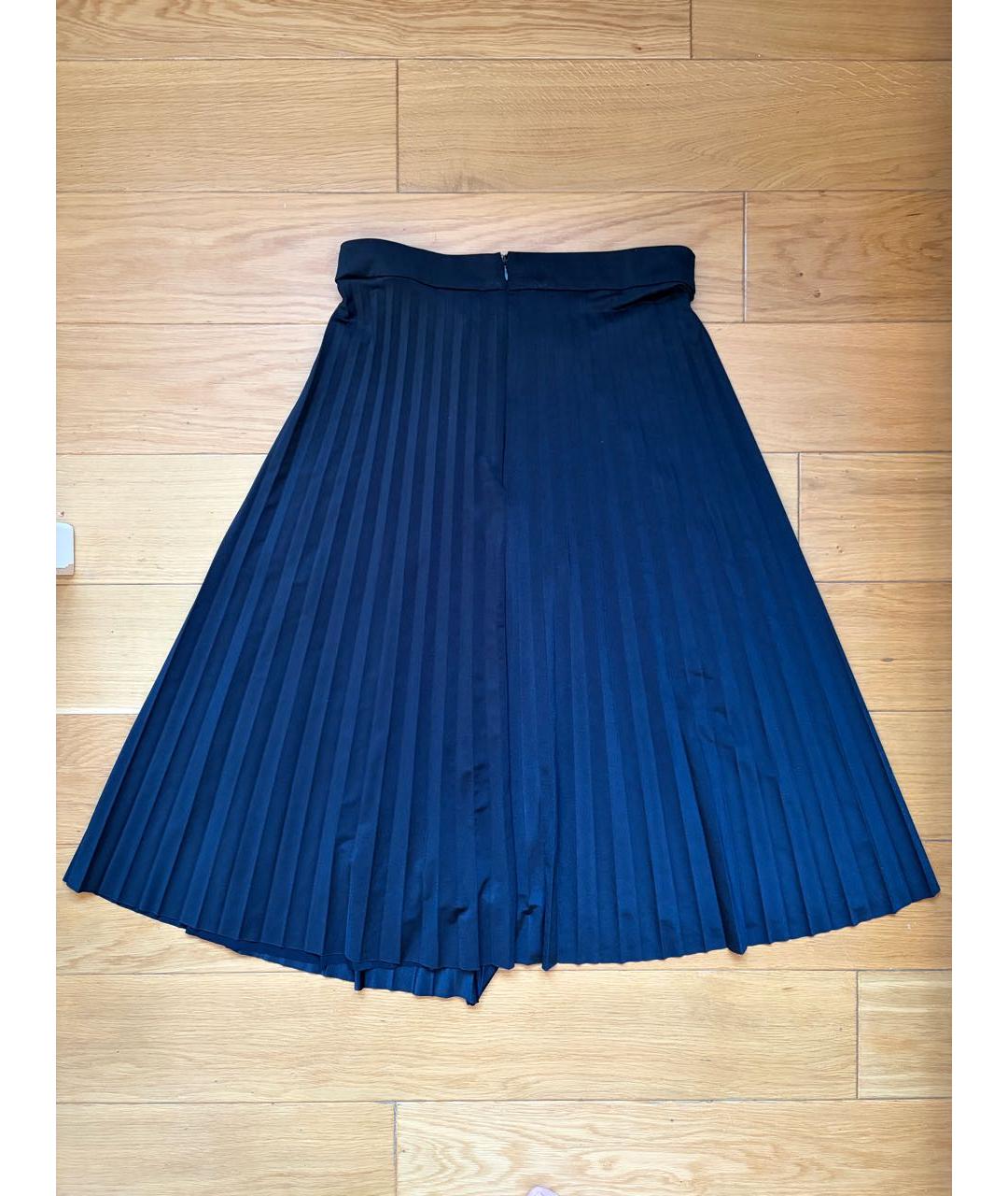 VETEMENTS Черная полиэстеровая юбка миди, фото 2