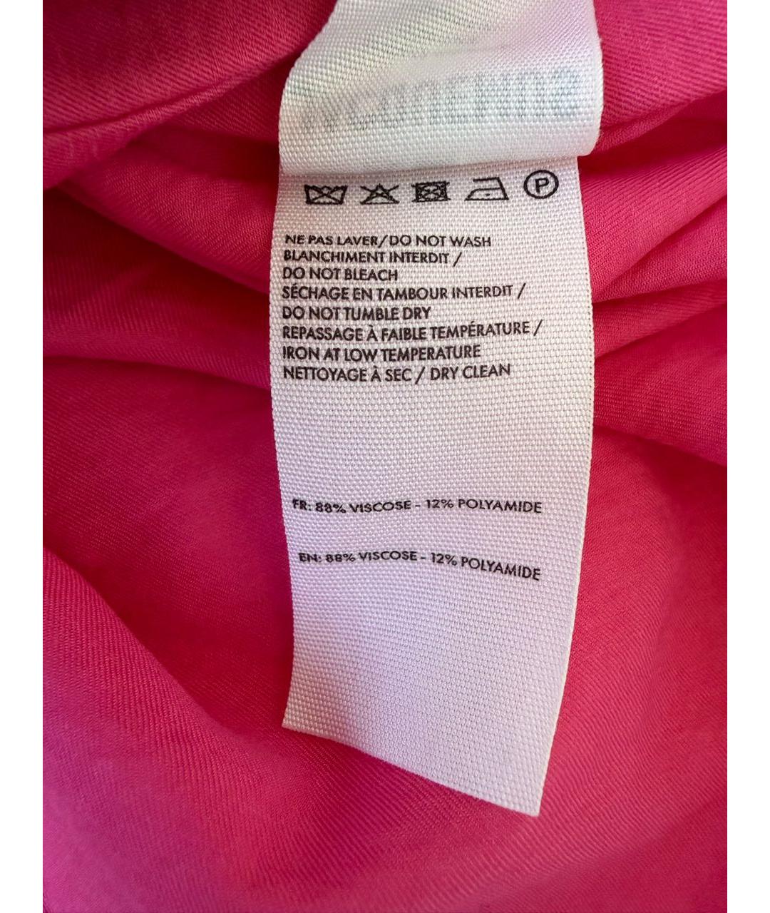 JACQUEMUS Розовое вискозное повседневное платье, фото 7