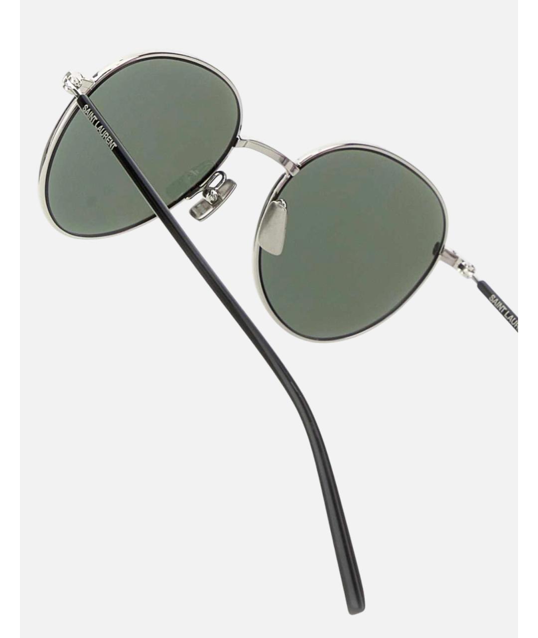 SAINT LAURENT Серые солнцезащитные очки, фото 3