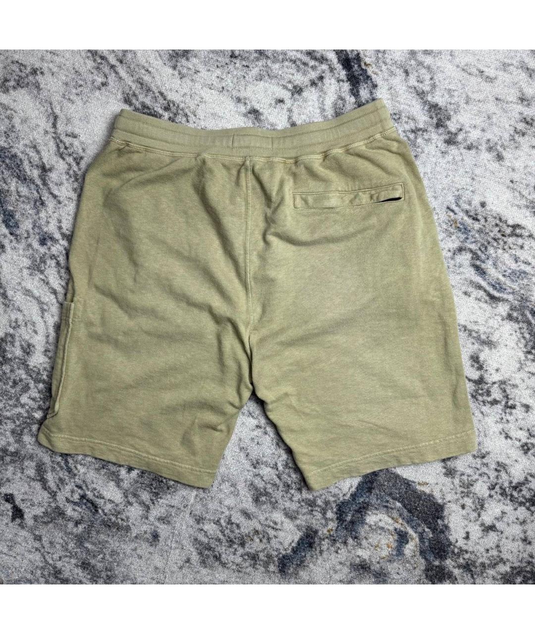 STONE ISLAND Зеленые хлопковые шорты, фото 2