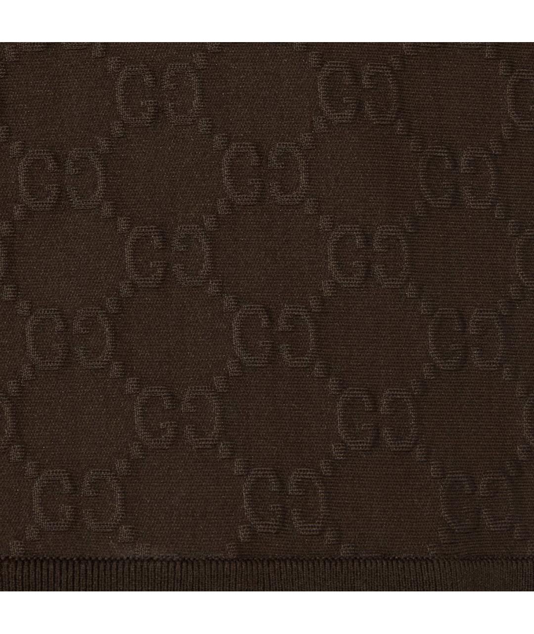 GUCCI Коричневая полиамидовая майка, фото 4