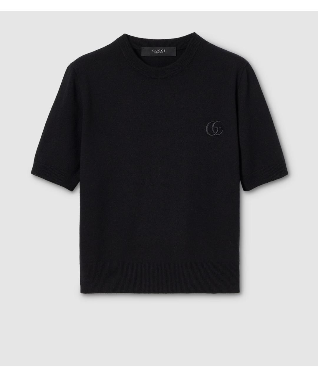 GUCCI Черный шерстяной джемпер / свитер, фото 6