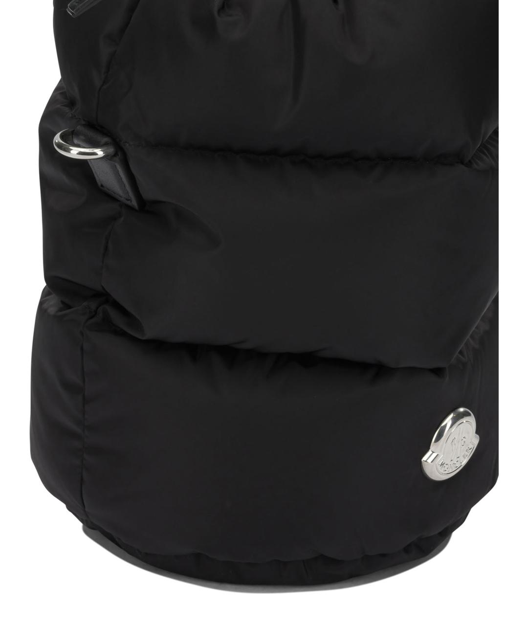 MONCLER Черная синтетическая сумка через плечо, фото 4