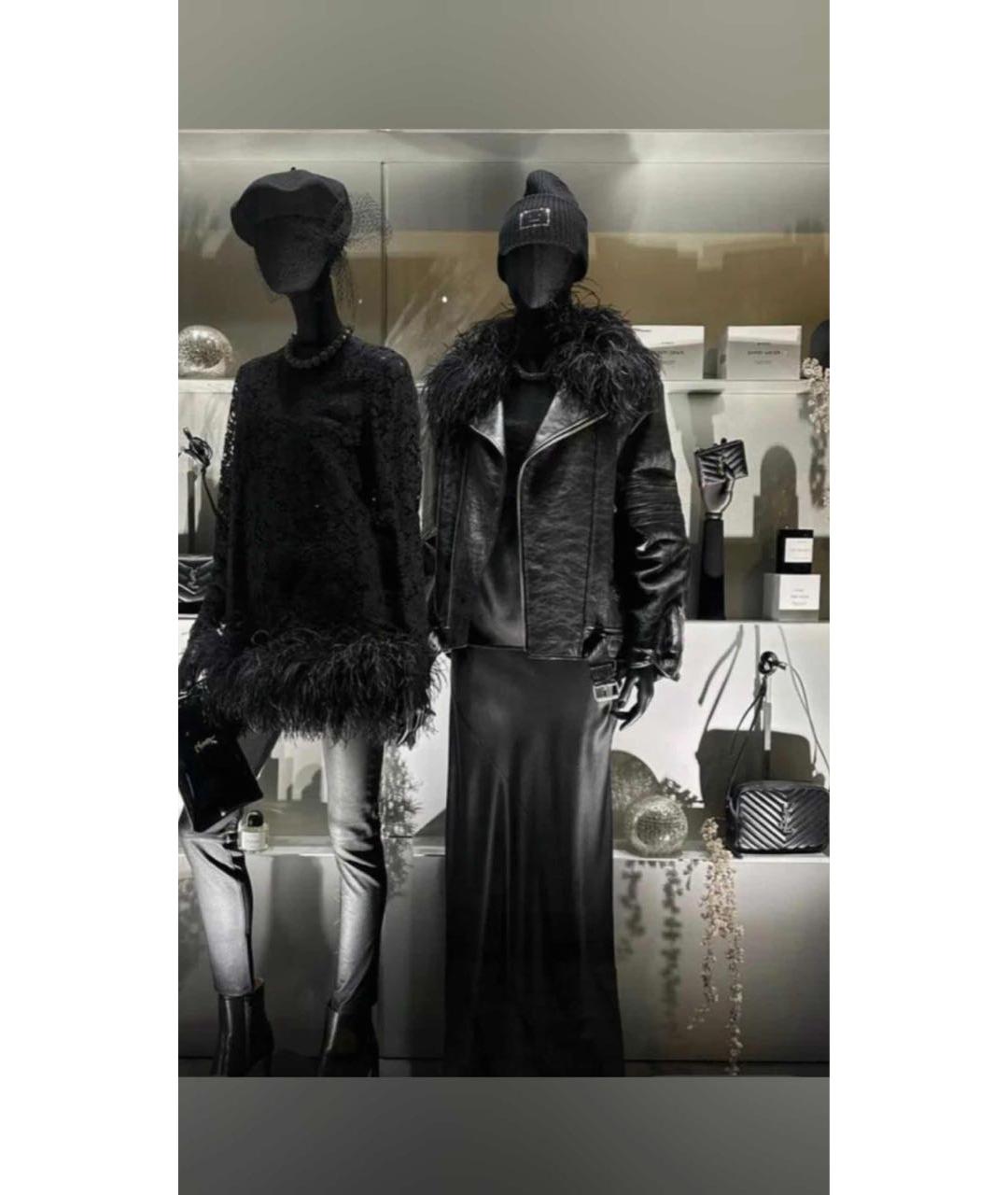 SAINT LAURENT Черная кожаная куртка, фото 5