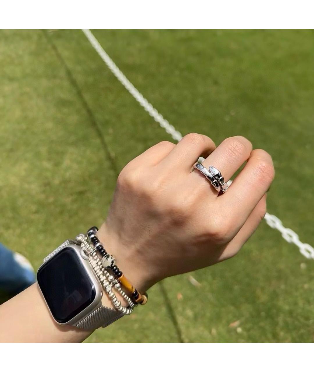 BVLGARI Серебряное кольцо из белого золота, фото 5