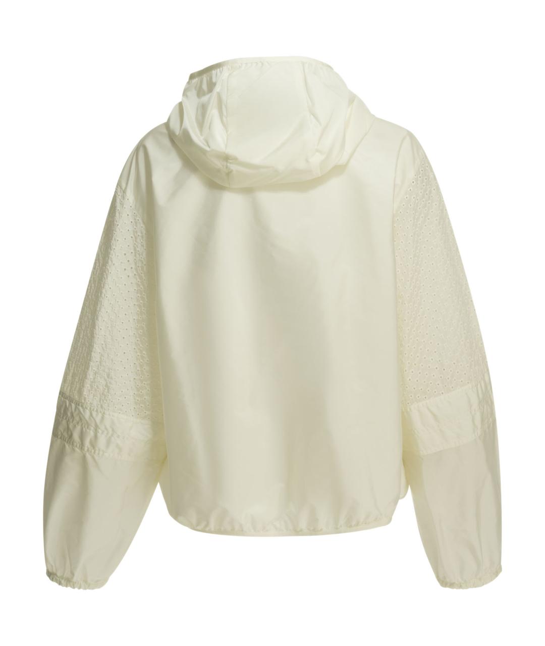 MONCLER Белая полиамидовая куртка, фото 2