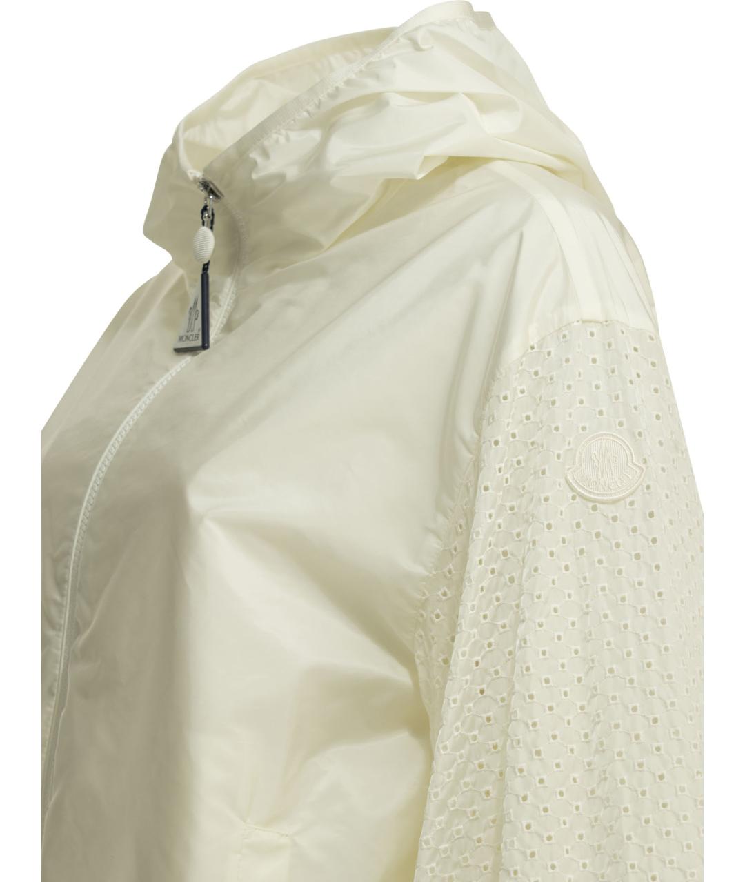 MONCLER Белая полиамидовая куртка, фото 3