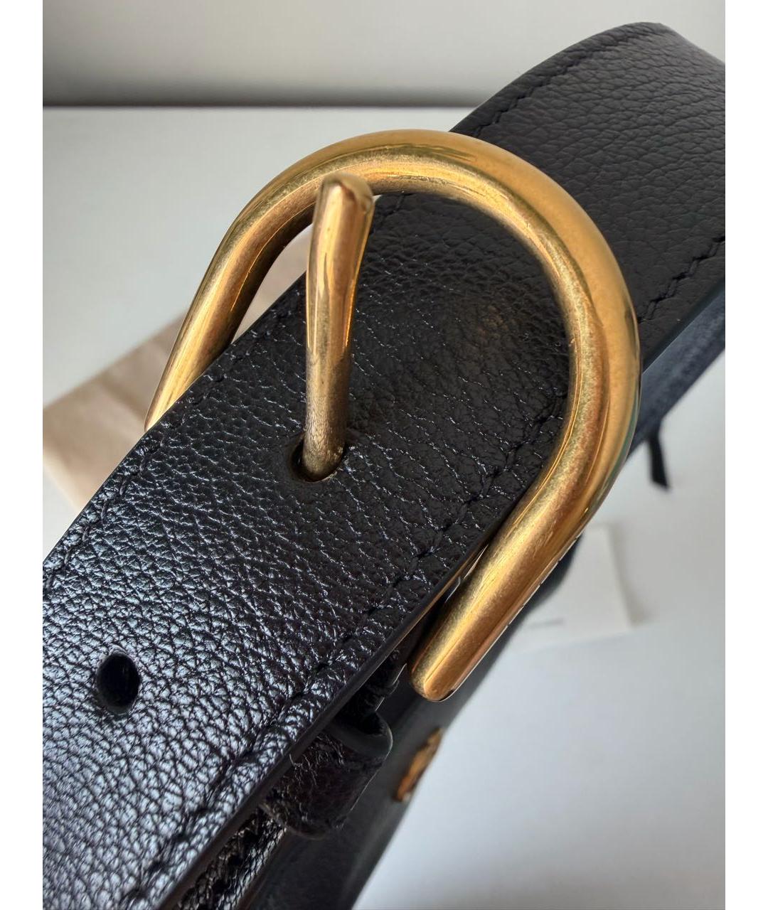 GUCCI Черная кожаная сумка с короткими ручками, фото 7