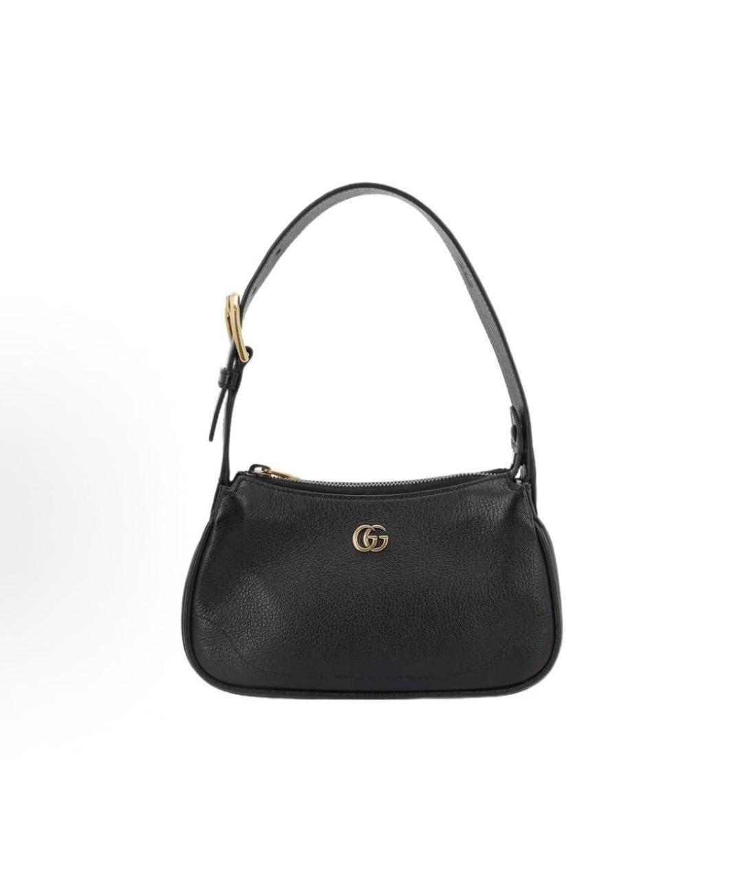 GUCCI Черная кожаная сумка с короткими ручками, фото 8