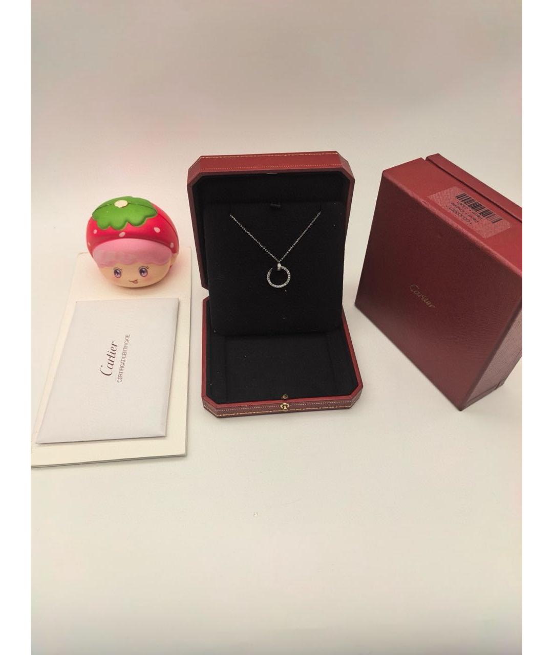 CARTIER Серебряное колье из белого золота, фото 2