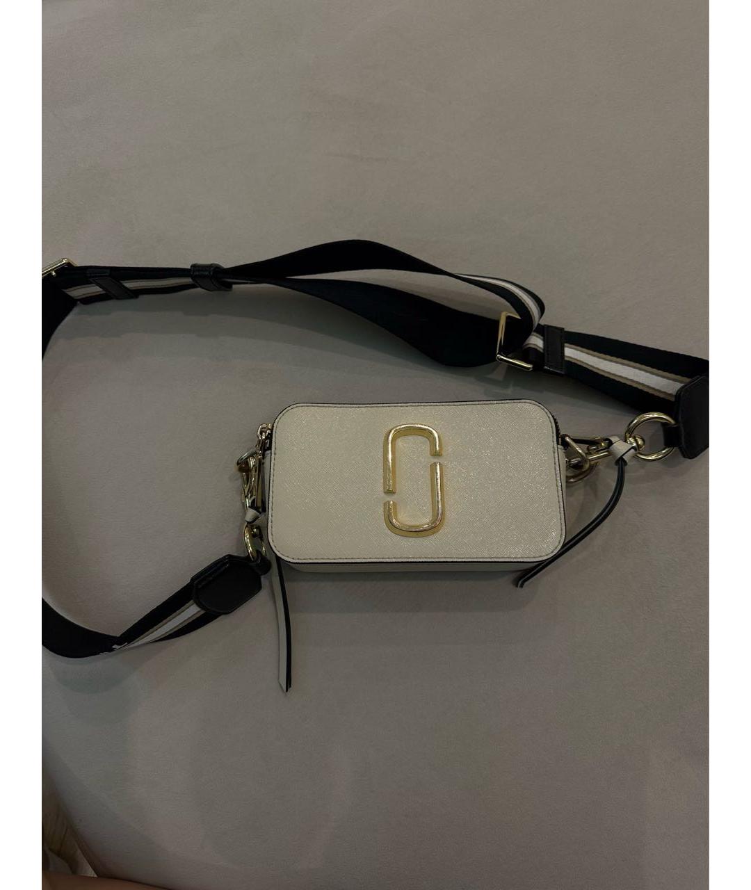 MARC JACOBS Белая кожаная сумка через плечо, фото 5