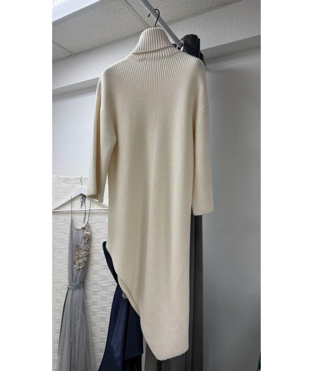 ELISABETTA FRANCHI Белое повседневное платье, фото 2