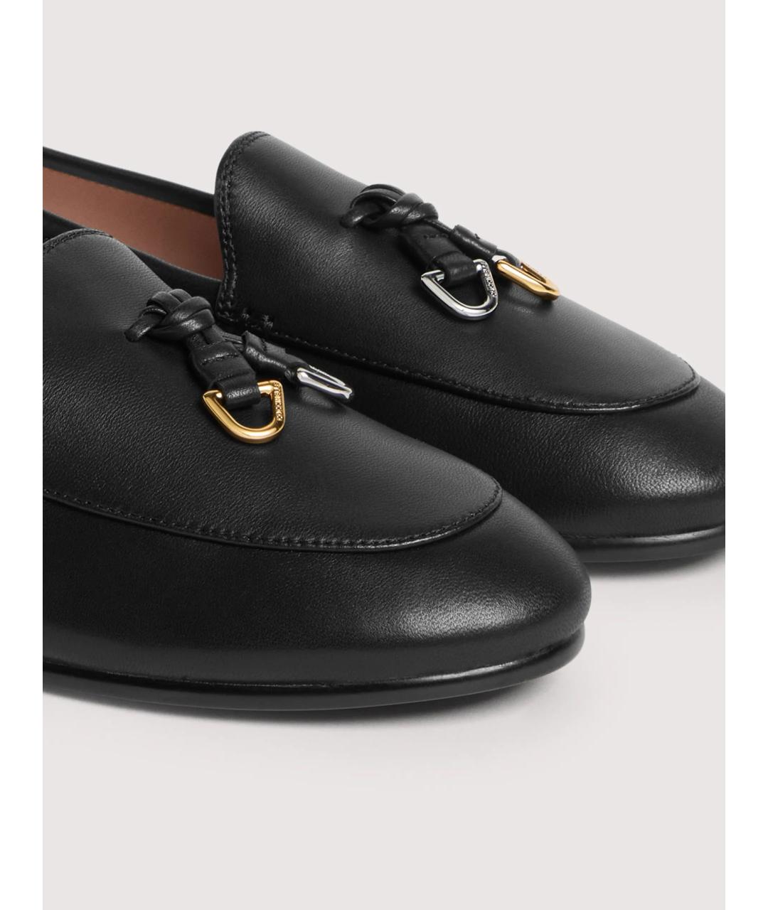 COCCINELLE Черные кожаные лоферы, фото 6