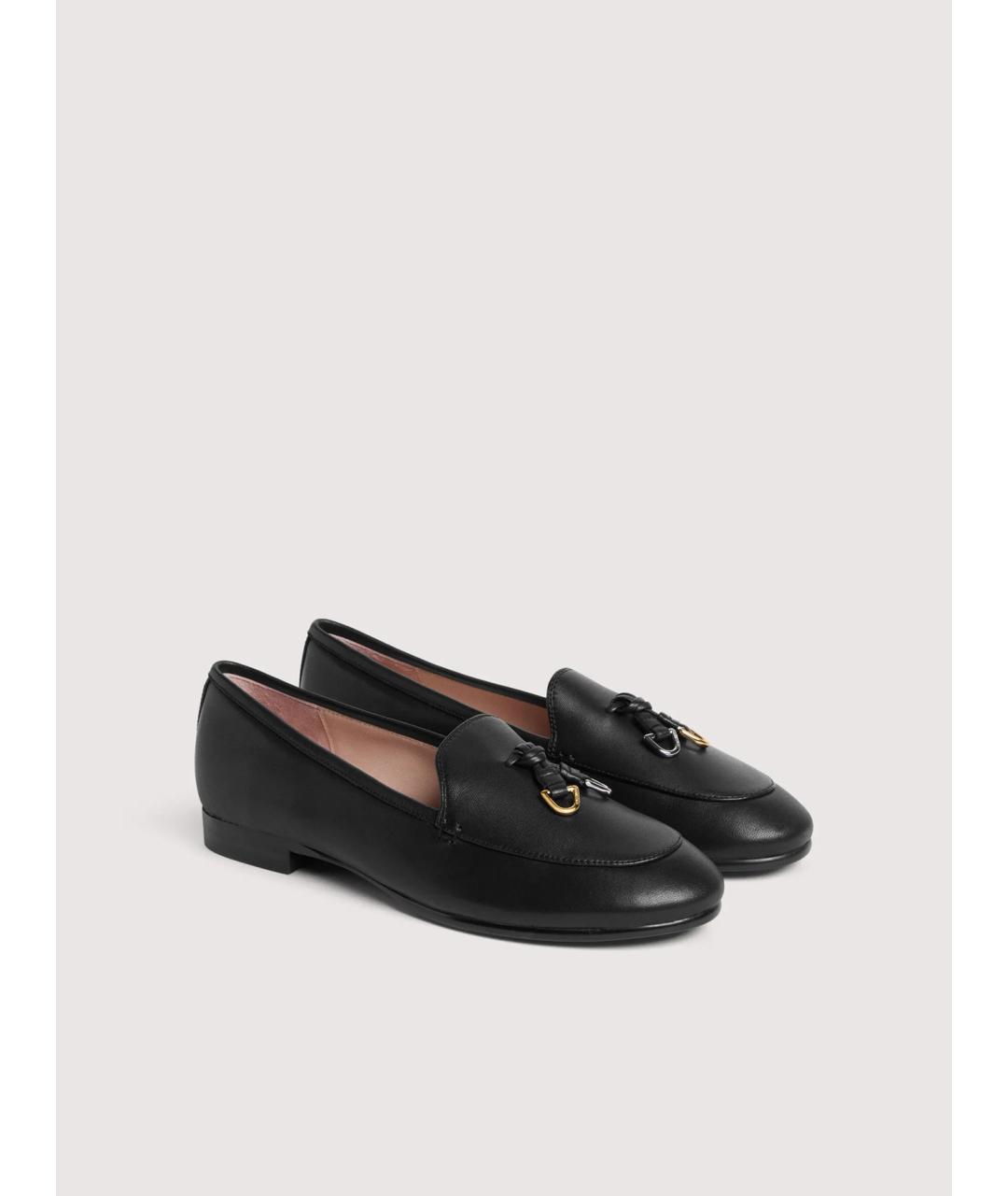 COCCINELLE Черные кожаные лоферы, фото 3