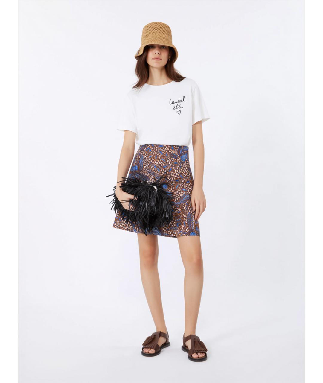 WEEKEND MAX MARA Белая хлопковая футболка, фото 2