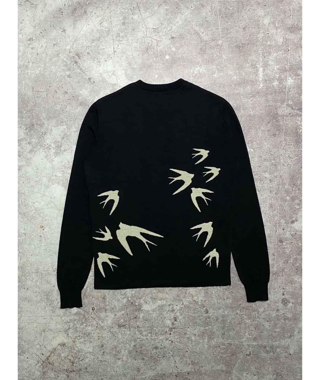 MCQ ALEXANDER MCQUEEN Черный шерстяной джемпер / свитер, фото 2