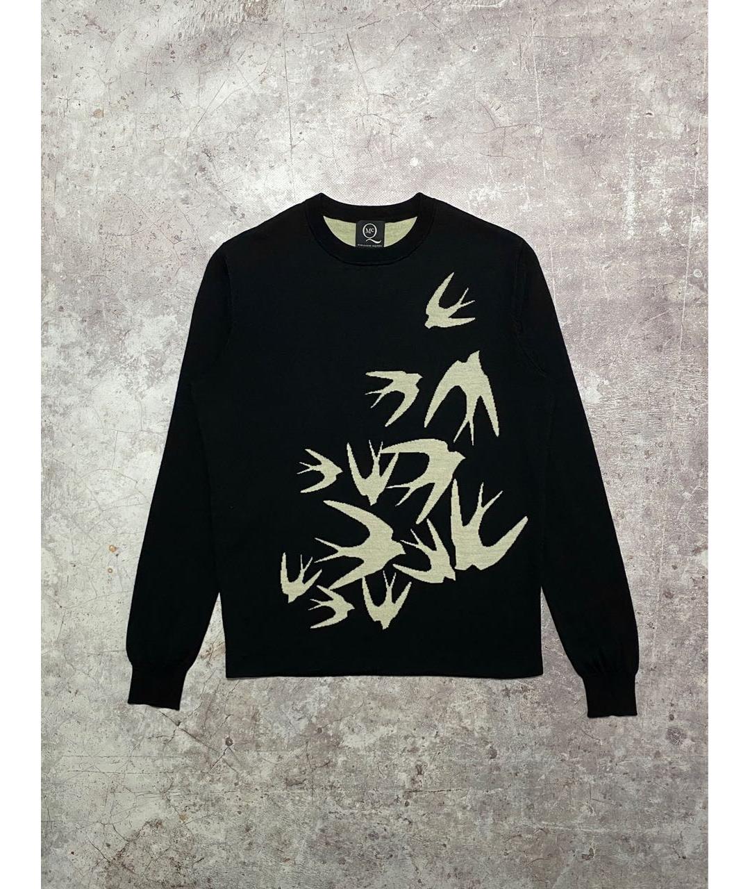 MCQ ALEXANDER MCQUEEN Черный шерстяной джемпер / свитер, фото 7