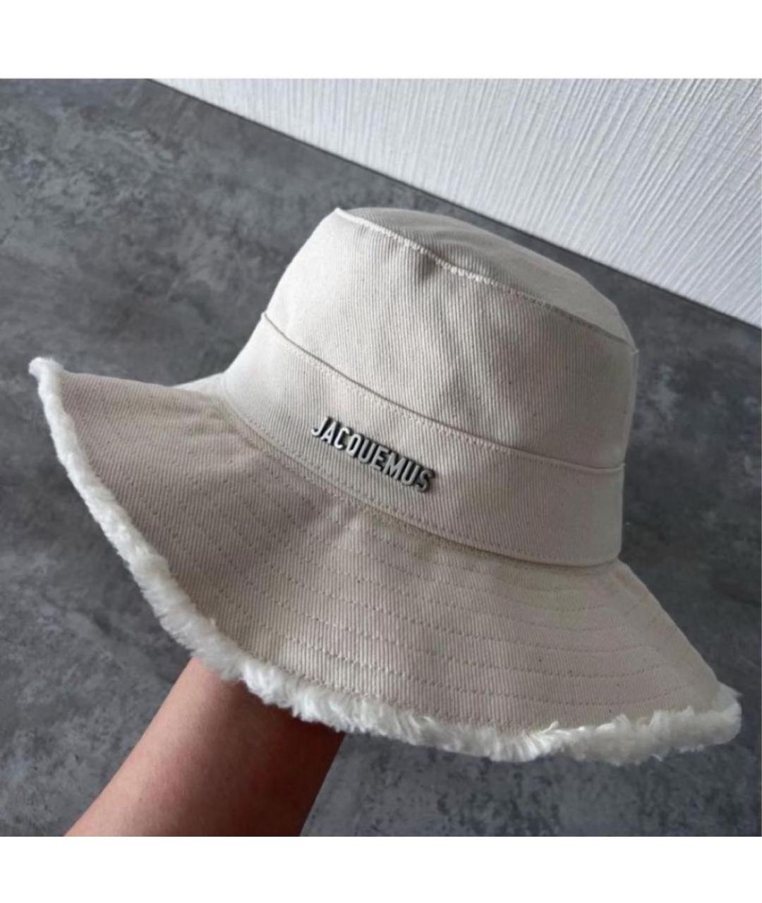 JACQUEMUS Бежевая хлопковая панама, фото 2