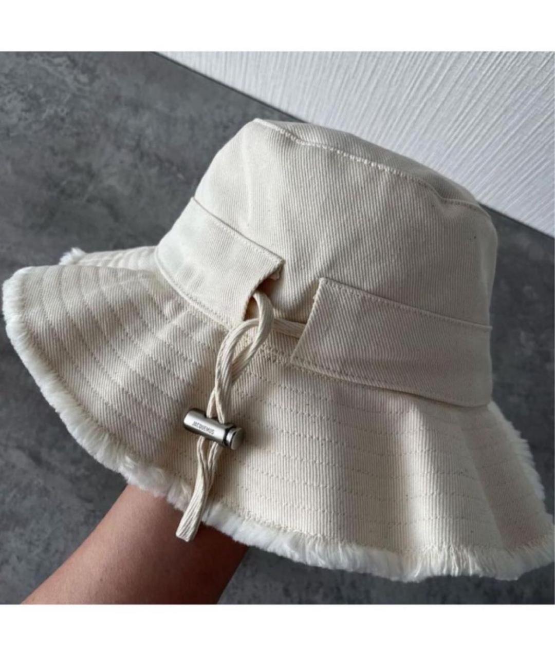 JACQUEMUS Бежевая хлопковая панама, фото 3