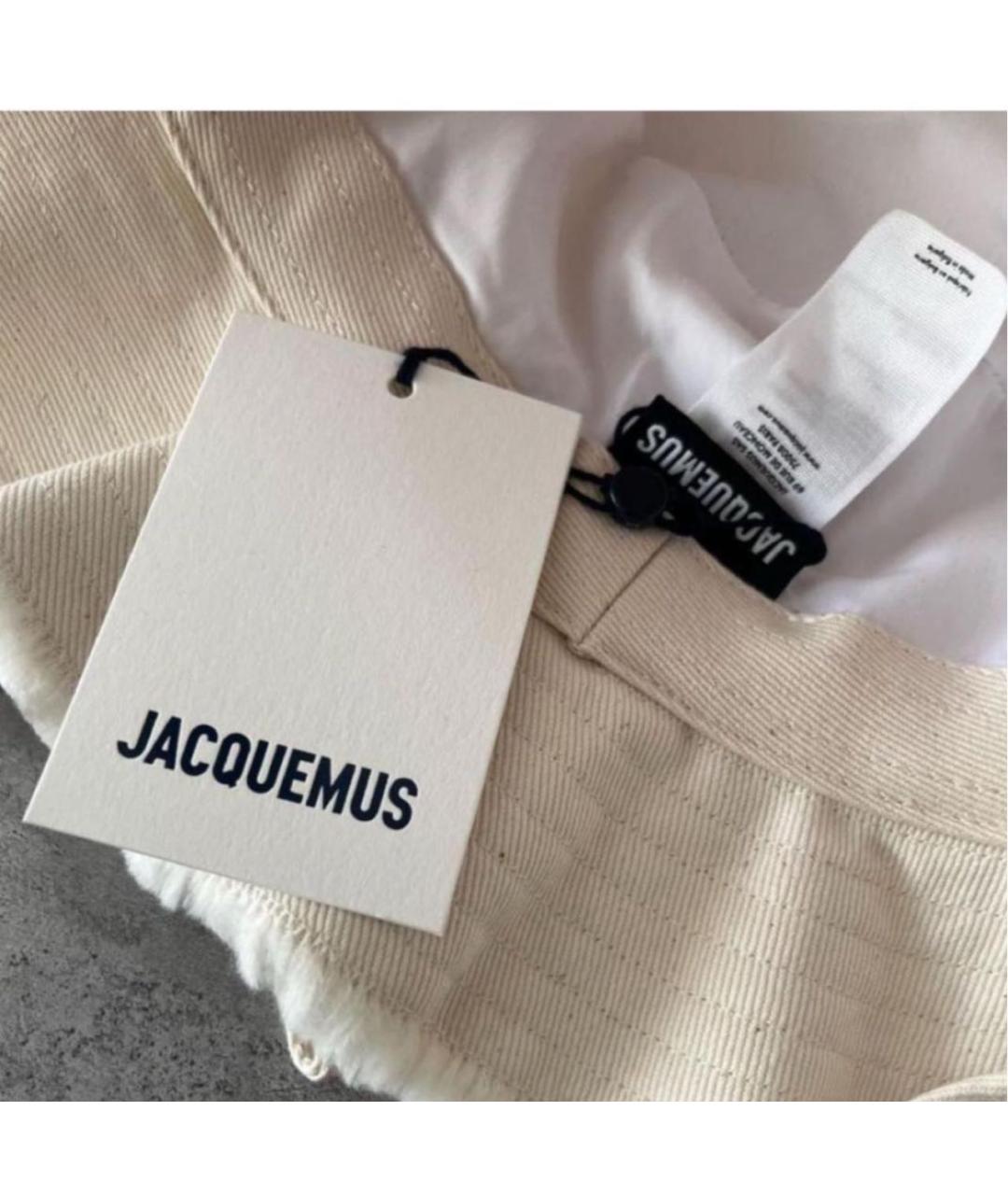 JACQUEMUS Бежевая хлопковая панама, фото 6