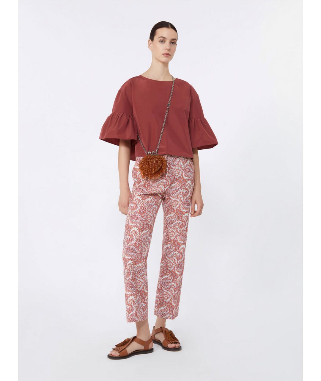 WEEKEND MAX MARA Бордовая полиэстеровая блузы, фото 2