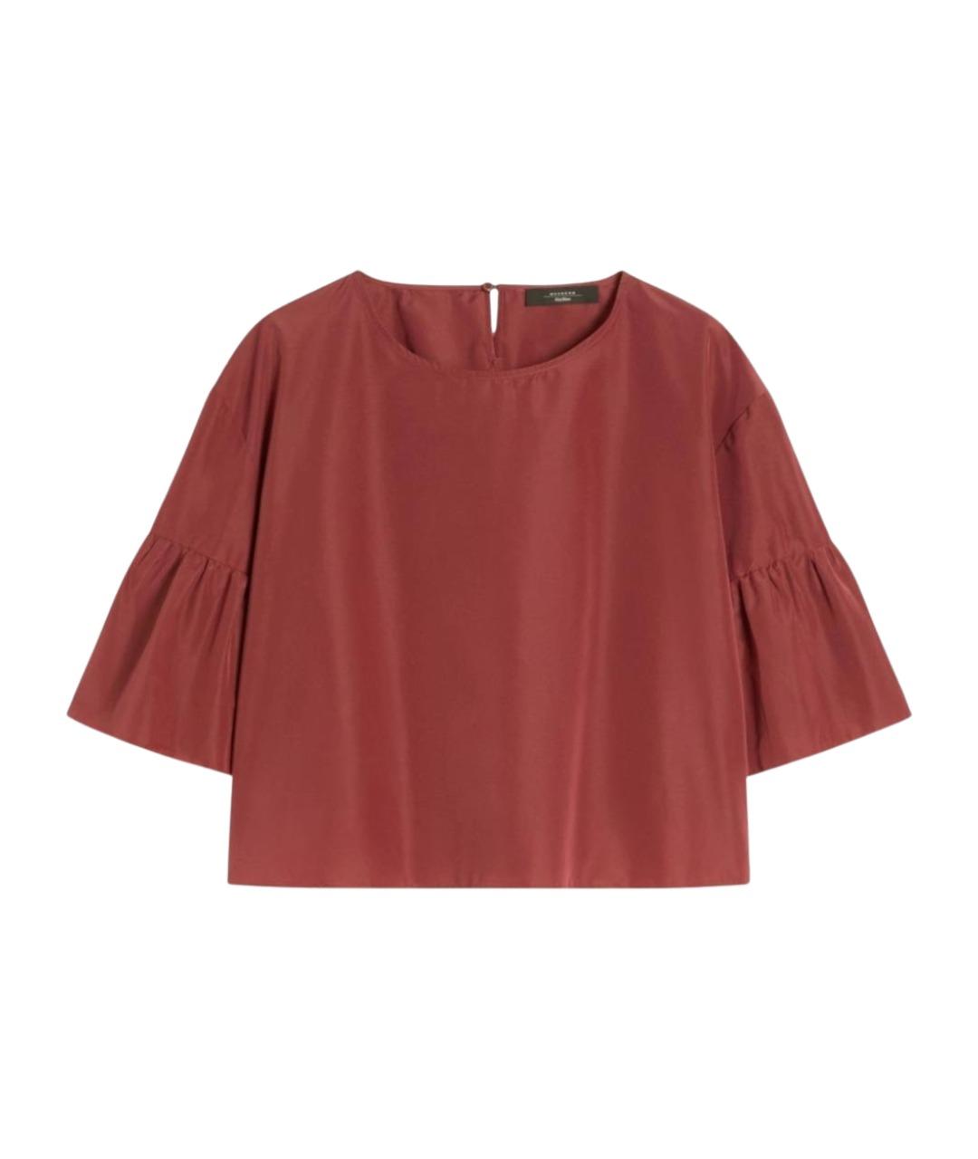 WEEKEND MAX MARA Бордовая полиэстеровая блузы, фото 1
