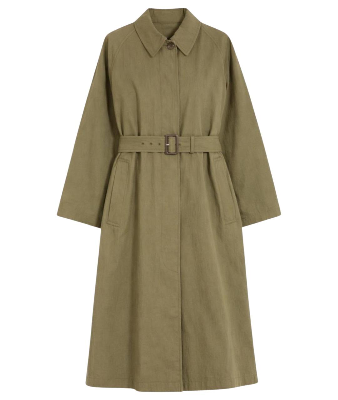 WEEKEND MAX MARA Хаки хлопковый тренч/плащ, фото 1