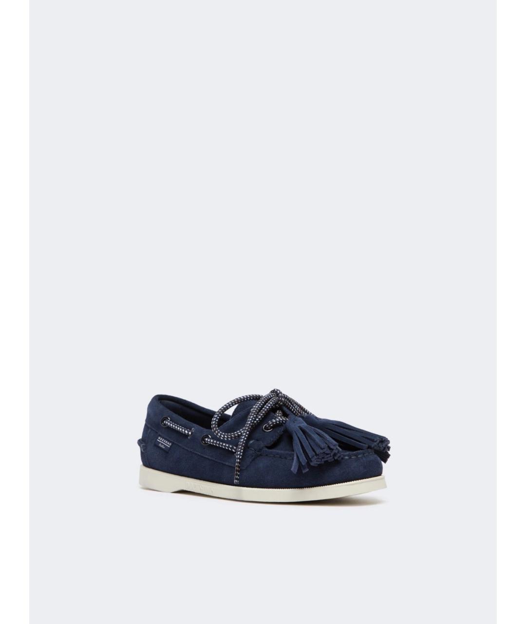 WEEKEND MAX MARA Синие замшевые лоферы, фото 2