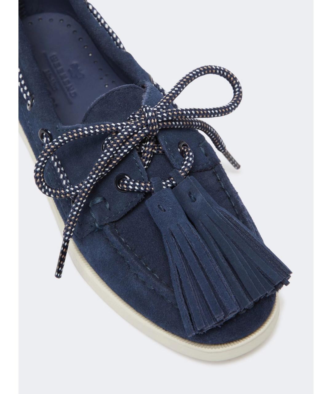 WEEKEND MAX MARA Синие замшевые лоферы, фото 4