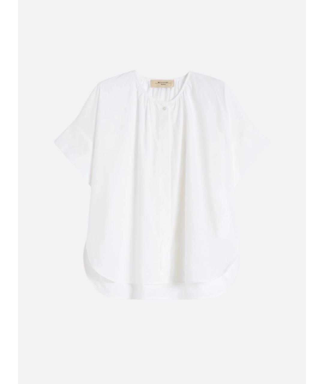 WEEKEND MAX MARA Белая хлопковая рубашка, фото 6