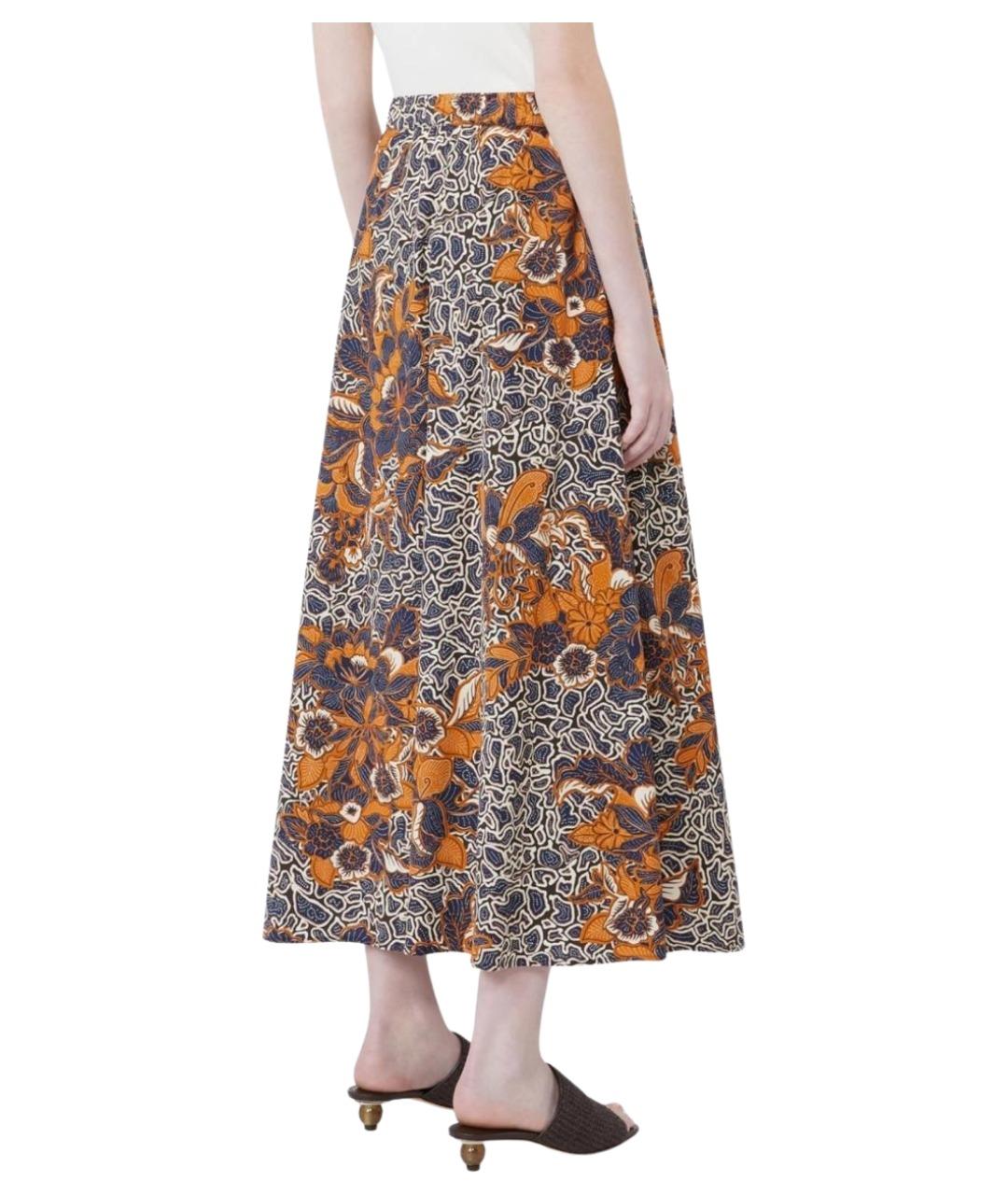 WEEKEND MAX MARA Мульти хлопковая юбка миди, фото 4