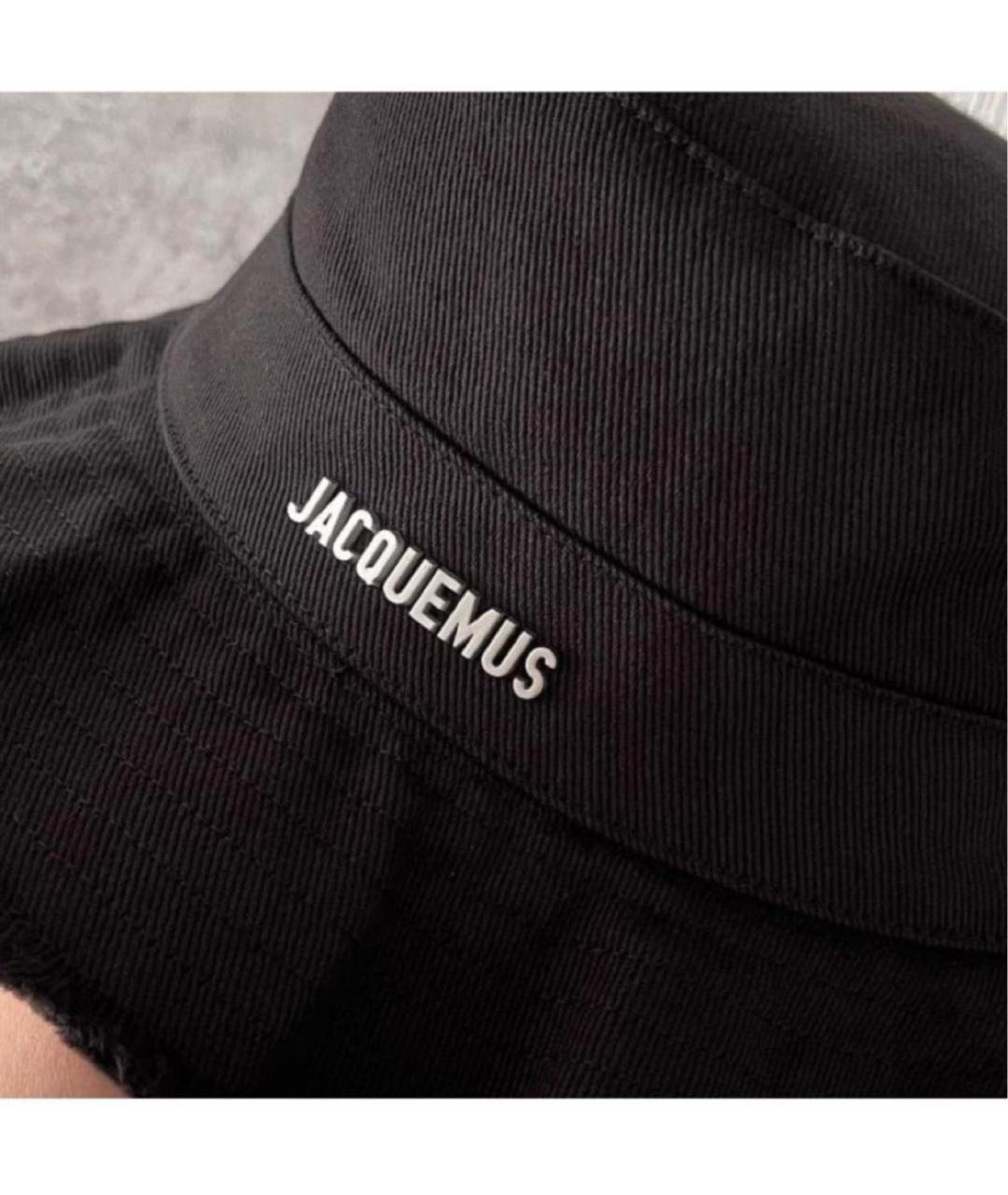 JACQUEMUS Черная хлопковая панама, фото 4