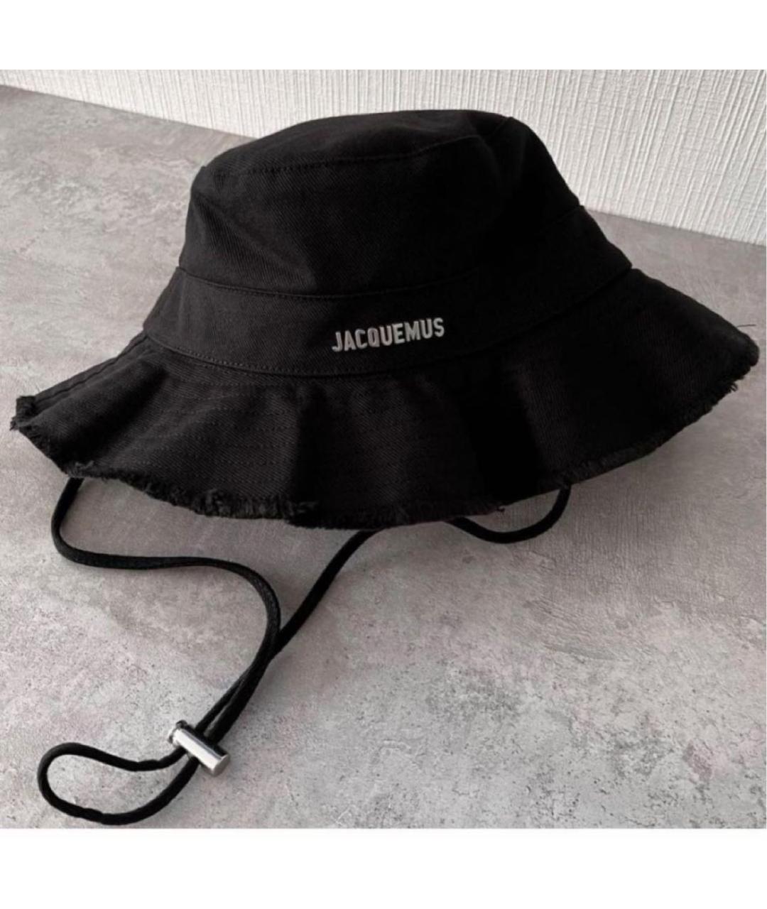 JACQUEMUS Черная хлопковая панама, фото 5