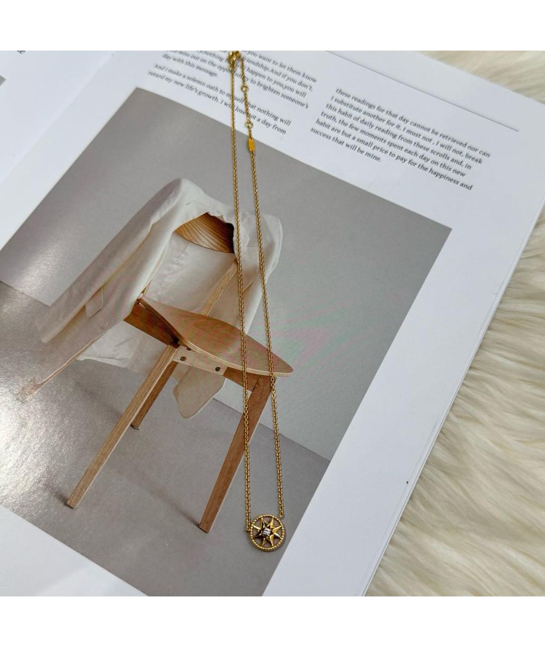 CHRISTIAN DIOR Золотое колье, фото 2