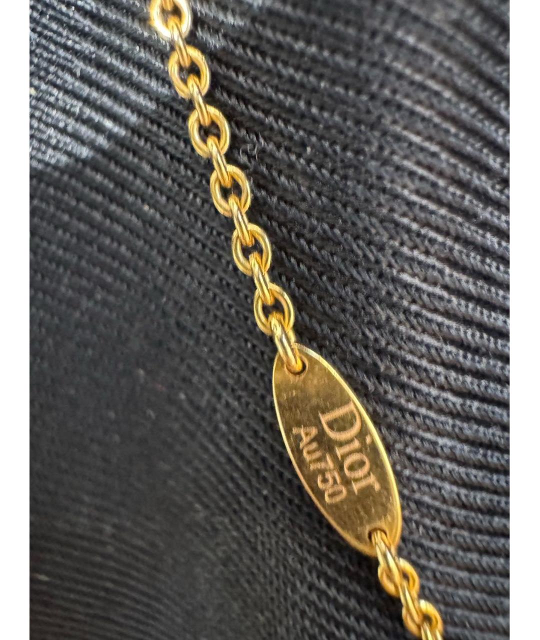 CHRISTIAN DIOR Золотое колье, фото 8