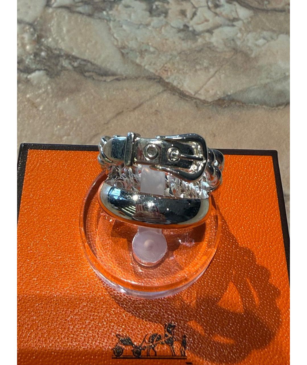 HERMES Серебряное кольцо, фото 3